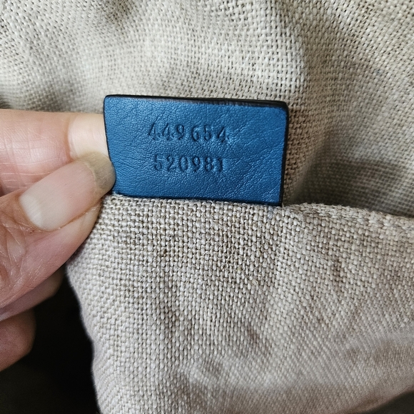 AUTHENTIC GUCCI Mini Microguccissima  two-way bag in teal - Picture 7 of 11